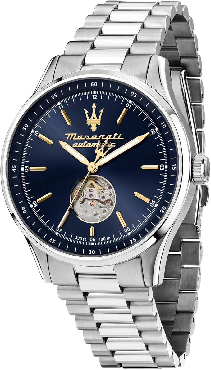 Orologio Maserati Uomo Acciaio Quadrante Blu Automatic _R8823124002