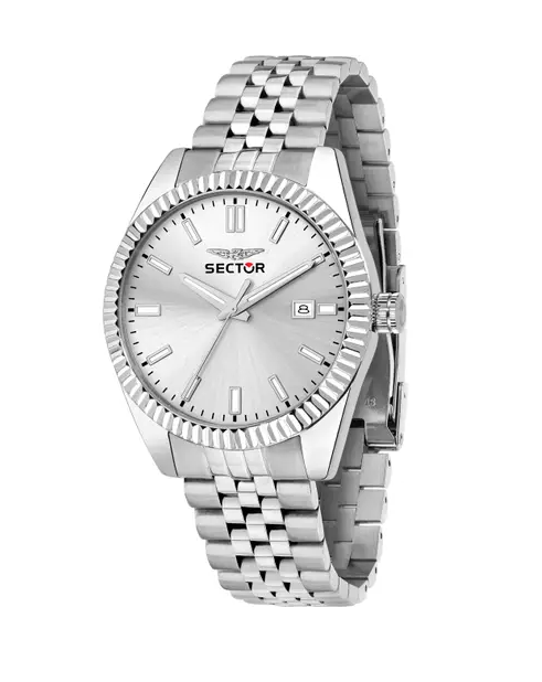 Orologio Sector 240 Uomo Acciaio Tempo e Data Argentato _R3253240014