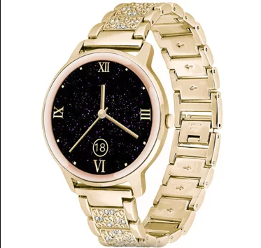 Orologio Smarty 2.0 Donna Digitale Cinturino Strass e Cassa Dorata _SW018F1