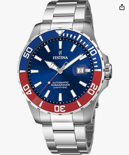 Festina Herrenuhr Stahl Automatik Schwarz F20531-4 229 € 