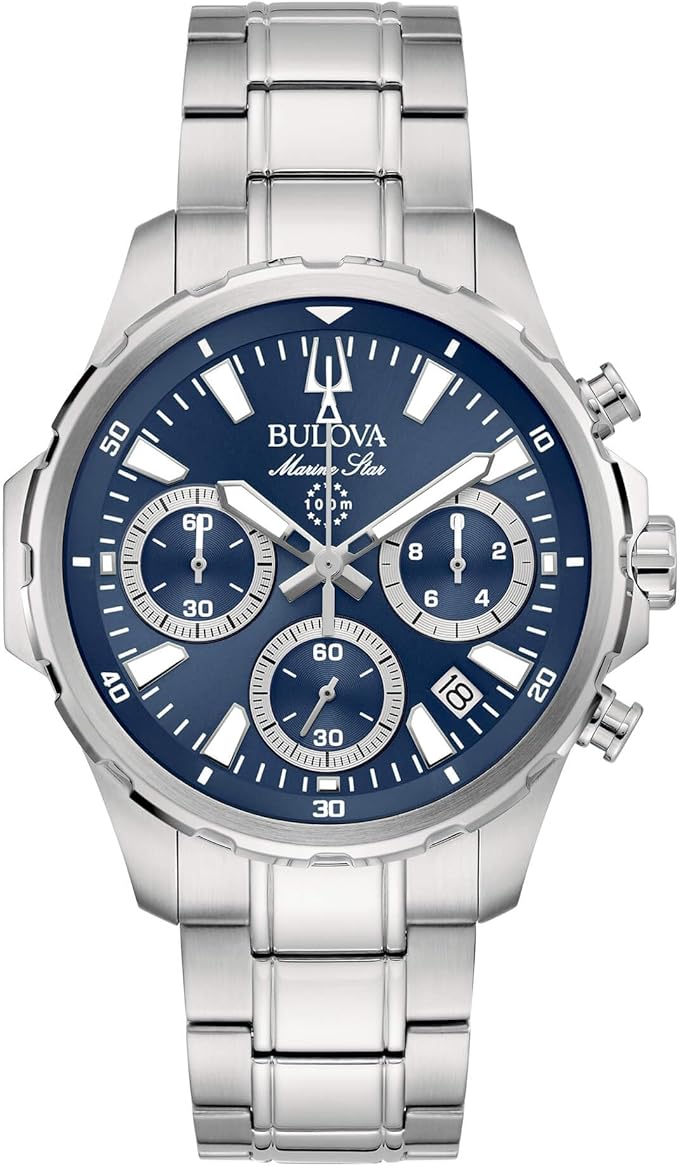 Bulova Sutton Chronograph Herrenuhr Schwarz 96B412