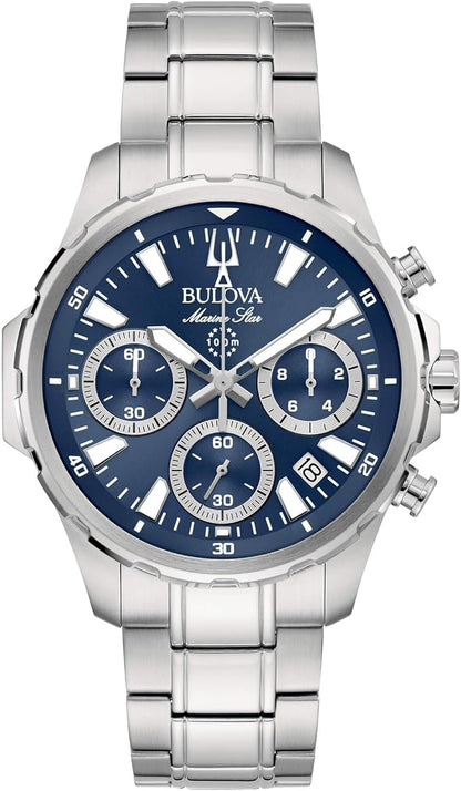 Bulova Sutton Chronograph Herrenuhr Schwarz 96B412