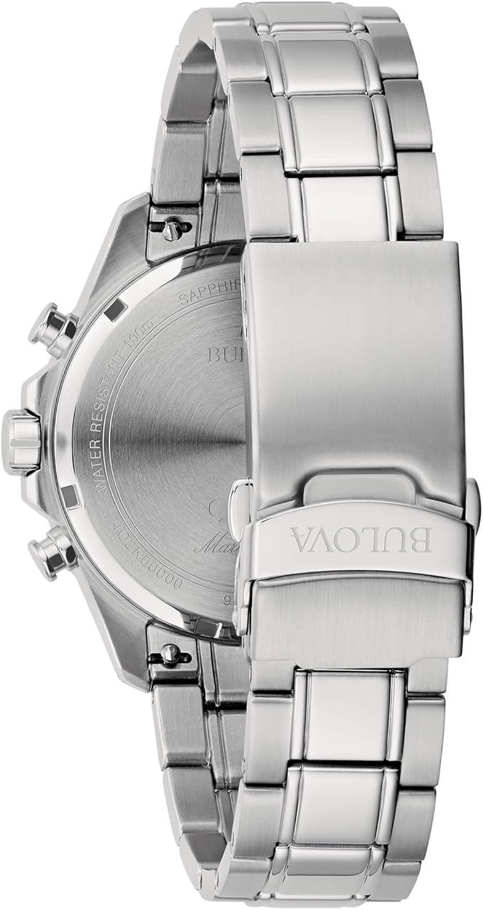 Orologio Bulova Marine Star Crono Uomo Acciaio Nero _98B467