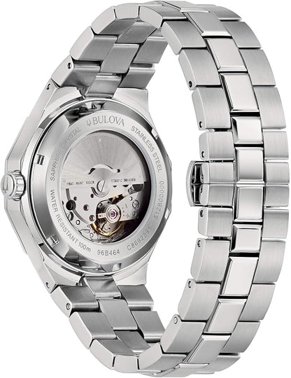Orologio Bulova Octagon Automatic Uomo Acciaio Ice Blue _96B462