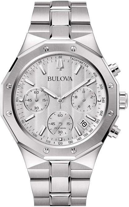 Orologio Bulova Octagon Chronograph Uomo Acciaio Silver _98B408