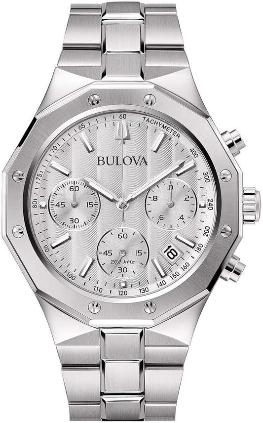 Orologio Bulova Octagon Chronograph Uomo Acciaio Silver _98B408