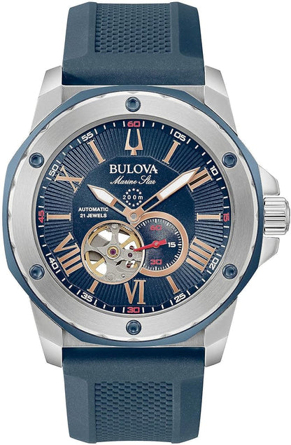 Bulova Herrenuhr Stahl Automatik Sutton Grau 96A119 