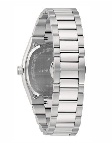 Orologio Bulova Uomo Acciaio Quarzo Precisionist Quadrato Argentato _96B444