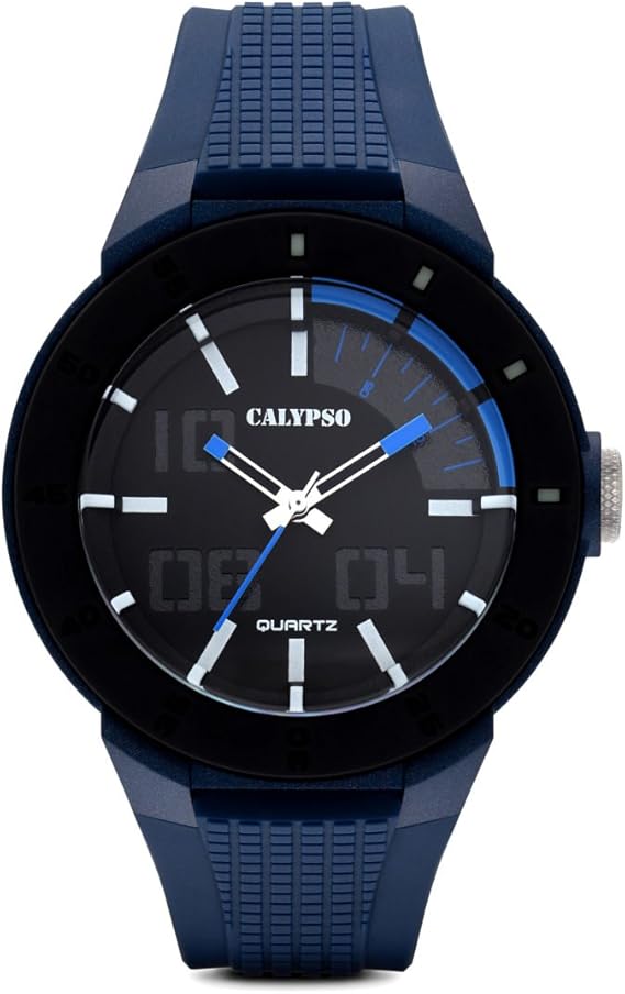 Orologio CALYPSO Uomo Analogico Cassa Policarbonato e Cinturino Blu _ K5629-3