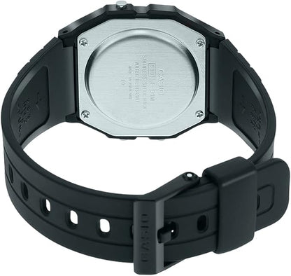 Casio Unisex-Digitaluhr aus Stahl, Schwarz und Gold _F-91WG-9QDF 