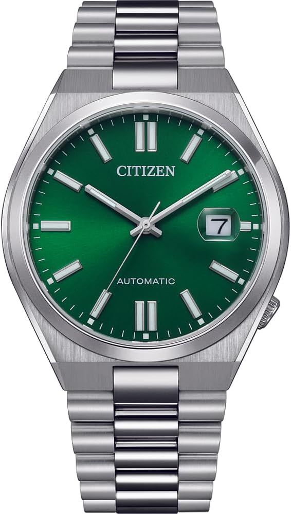 Orologio Citizen Tsuyosa Uomo Acciaio Automatico Quadrante Verde _NJ0150-81X