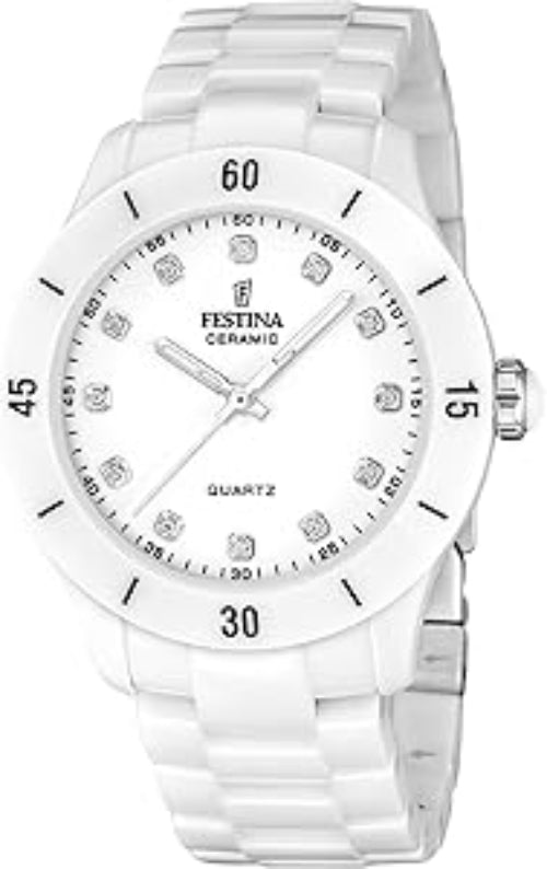 Festina Herrenuhr Steel Only Time Weiß F20437-1 79 € 