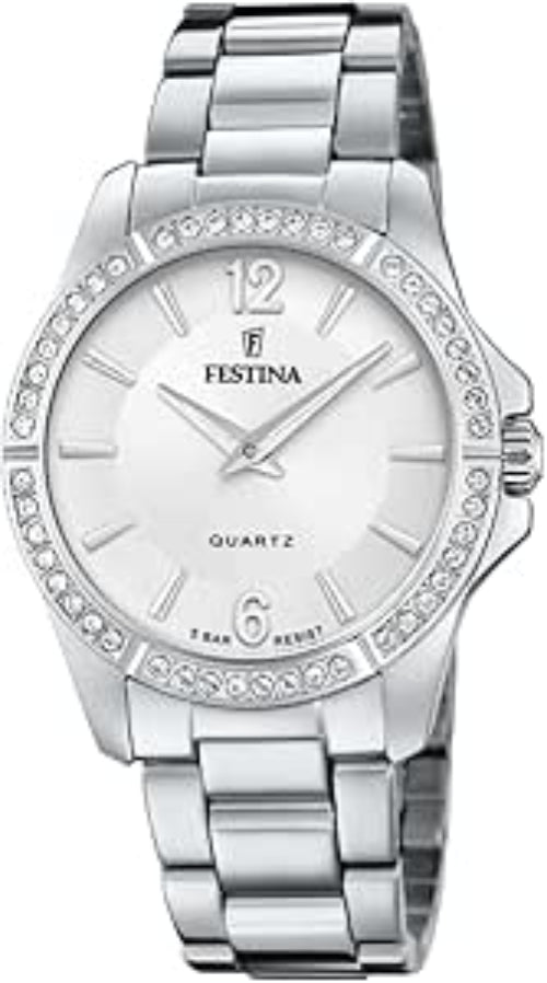 Festina Herrenuhr Steel Only Time Weiß F20437-1 79 € 
