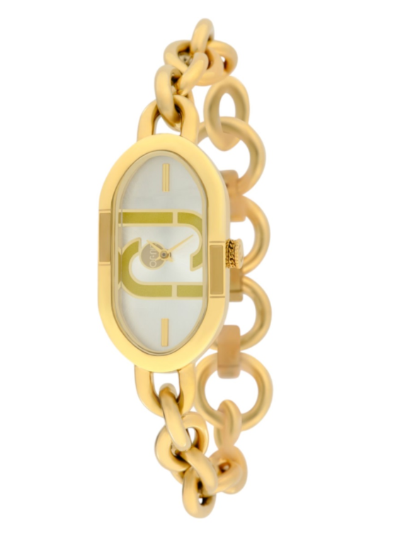 Orologio Liu Jo Donna Acciaio Cinturino catena Dorato Quadrante Ovale Logo _TLJ2369