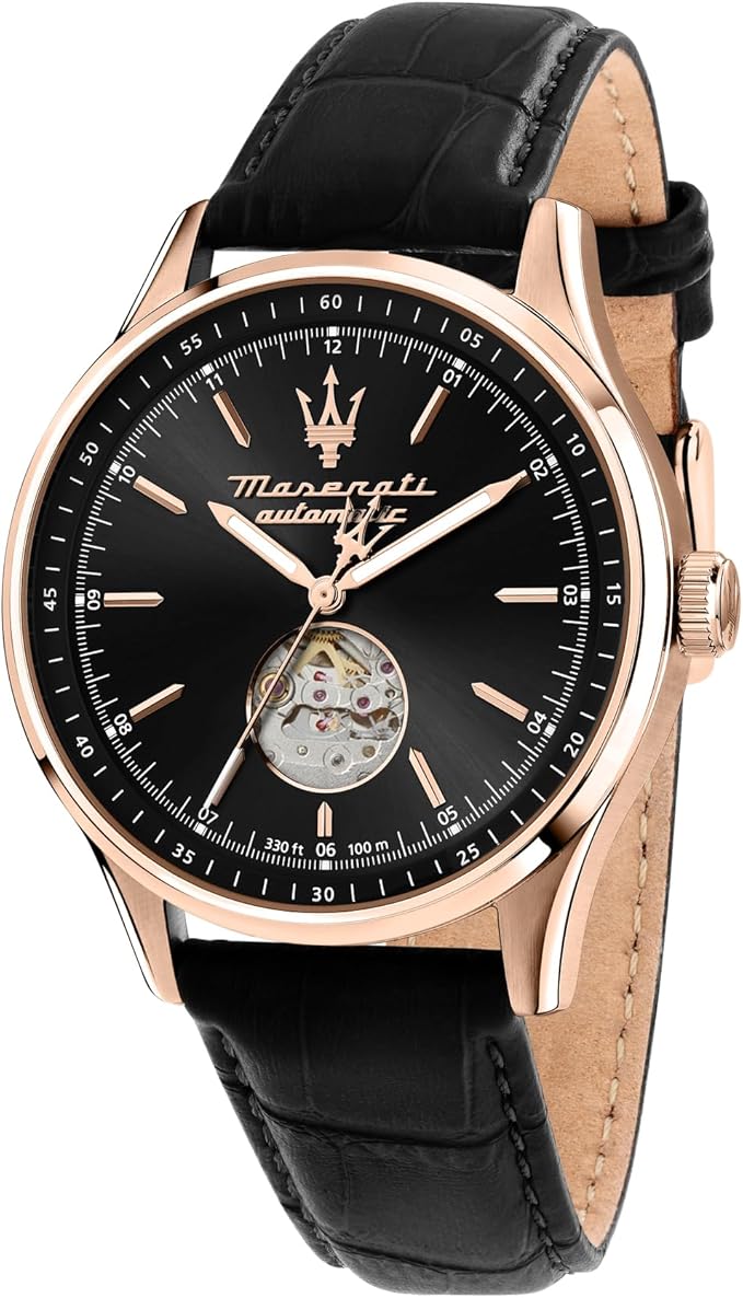 Orologio Maserati Uomo Automatico Cinturino Pelle Nero Cassa Col. Rame _R8821124001