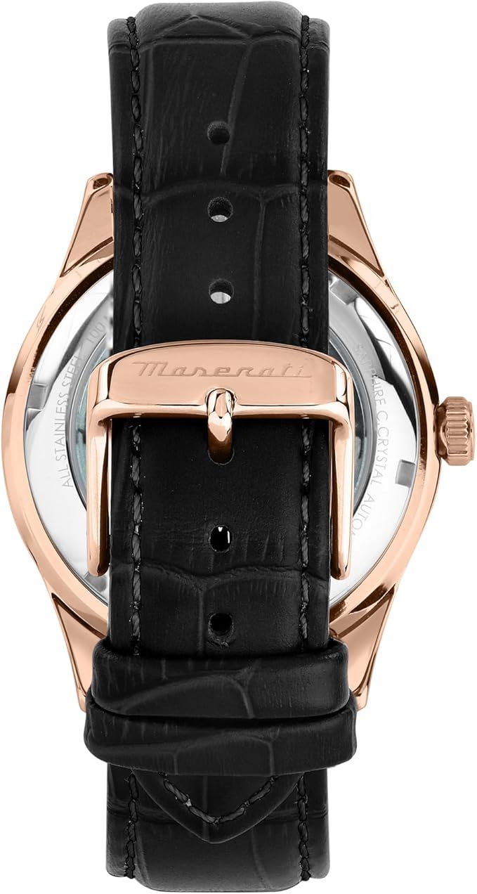 Orologio Maserati Uomo Automatico Cinturino Pelle Nero Cassa Col. Rame _R8821124001