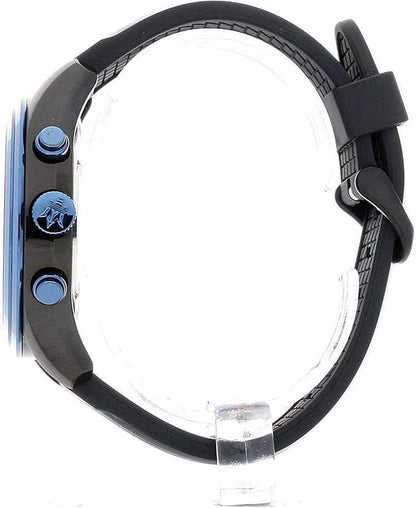 Maserati Herrenuhr Chronograph mit schwarzem Silikonarmband _R8871612006 