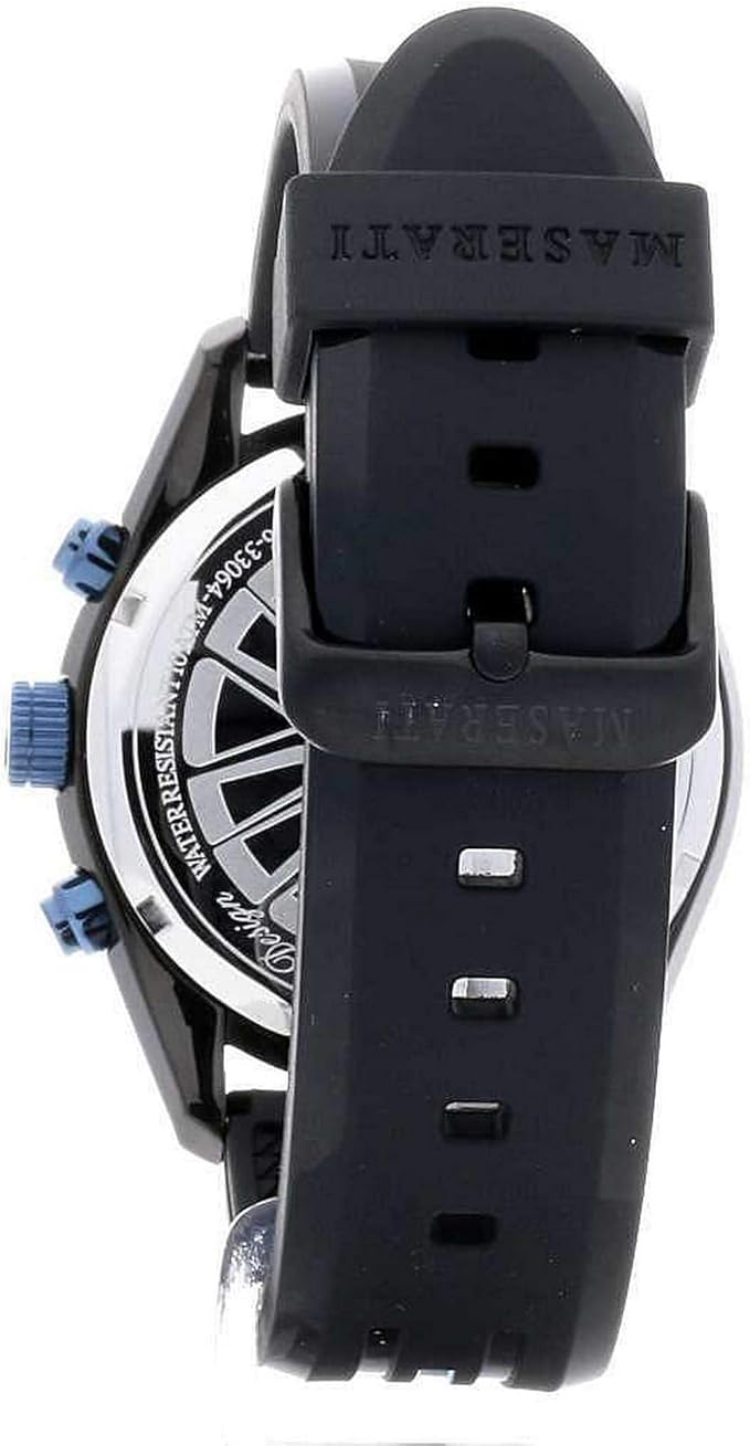 Maserati Herrenuhr Chronograph mit schwarzem Silikonarmband _R8871612006 