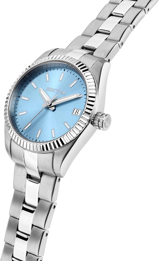 Orologio Sector 240 Donna Acciaio Tempo E Data Celeste _R3253240511