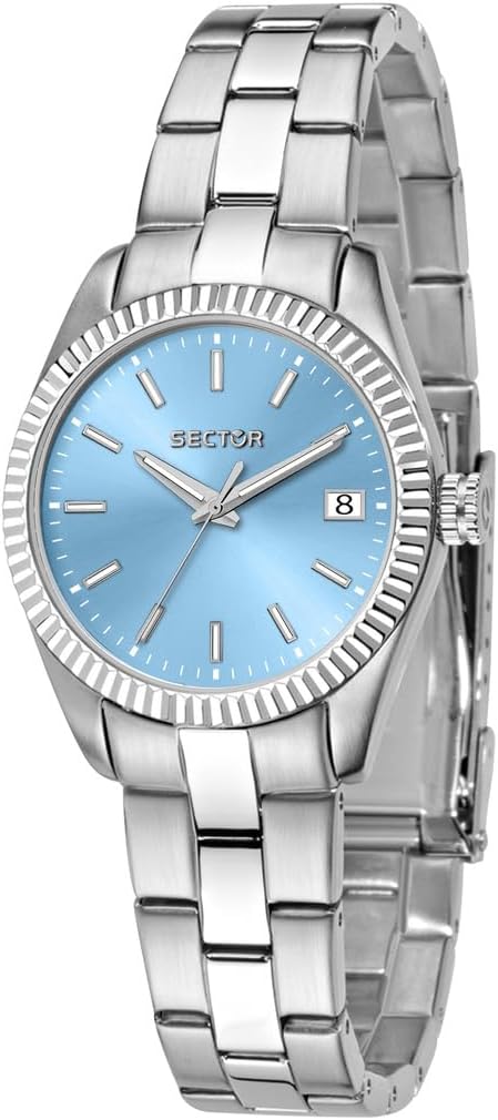 Orologio Sector 240 Donna Acciaio Tempo E Data Celeste _R3253240511