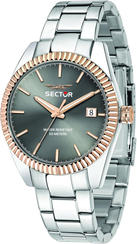 Sector Damenuhr Steel Only Time Perlweiß R3253161540