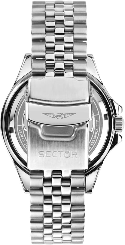 Orologio Sector 240 Uomo Acciaio Quadrante Nero e Lunetta Verde Nero  _R3253161052