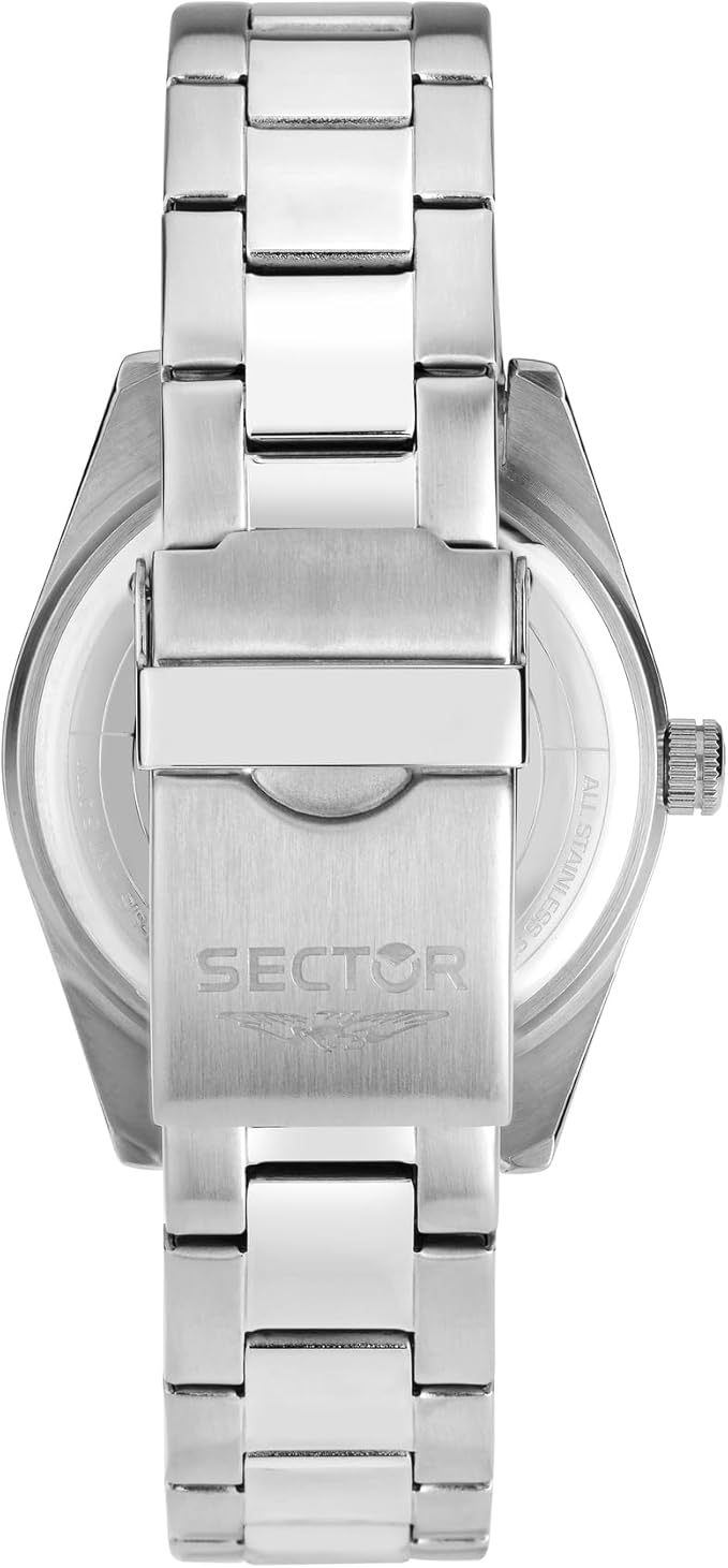 Orologio Sector 240 Uomo Acciaio Quadrante Verde Tempo e Data _R3253240048