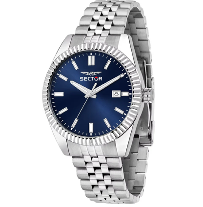 Orologio Sector 240 Uomo Acciaio Silver Quadrante Blu _R3253240013