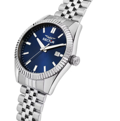 Orologio Sector 240 Uomo Acciaio Silver Quadrante Blu _R3253240013