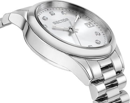 Orologio Sector Donna Acciaio  Argentato Indicatore Data _R3253161542
