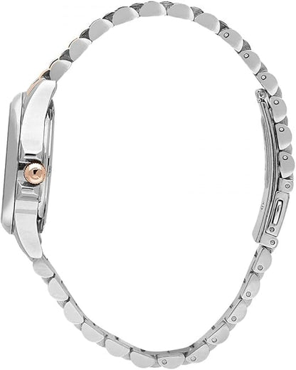 Orologio Sector Donna Acciaio Silver e Rosa Gold Quadr. Madreperla _R3253161539