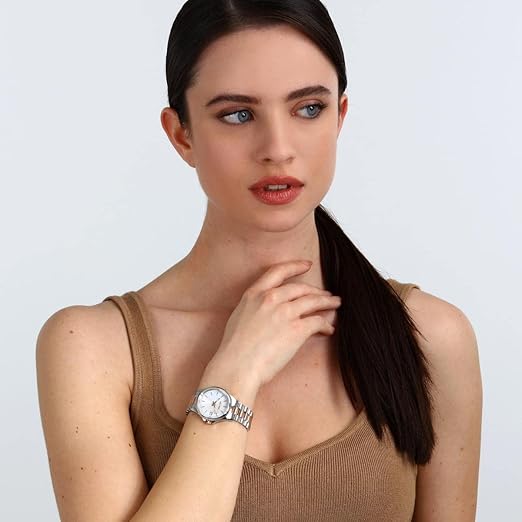 Orologio Sector Donna Acciaio Silver e Rosa Gold Quadr. Madreperla _R3253161539