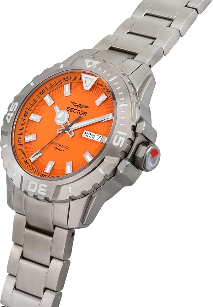 Orologio Sector Legend Titanio Automatico Quadrante Arancione _R3223135005