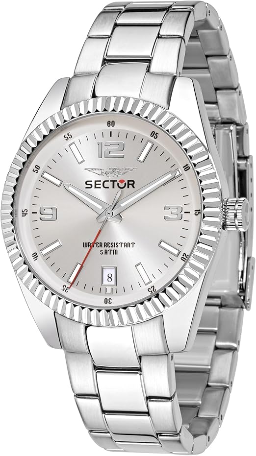 Orologio Sector Uomo Acciaio Quadrante Silver _R3253476003