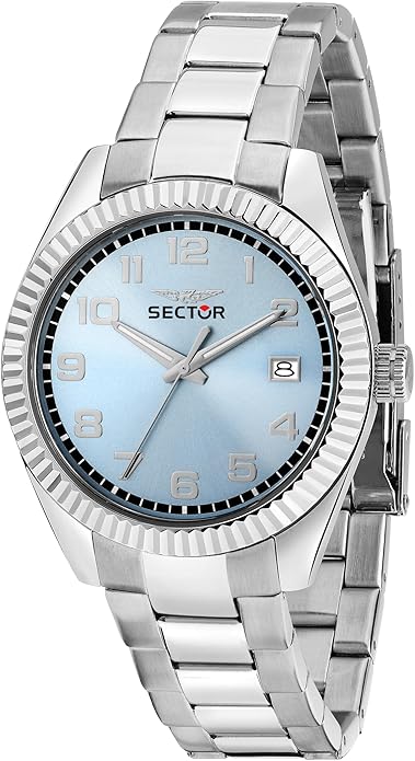 Orologio Sector Uomo Acciaio Silver Quadrante Celeste _R3253240017