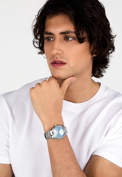 Orologio Sector Uomo Acciaio Silver Quadrante Celeste _R3253240017