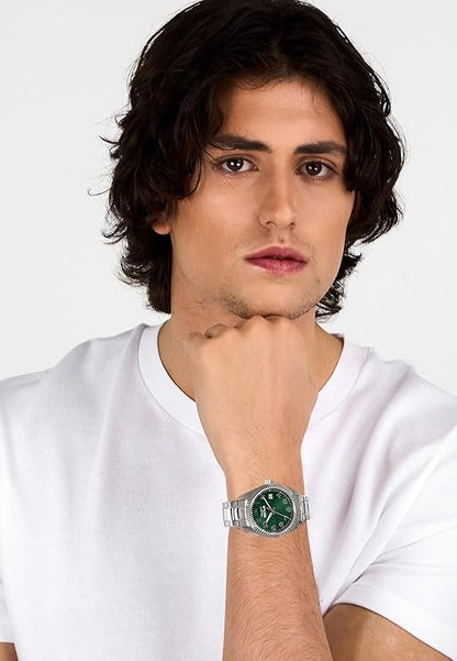Orologio Sector Uomo Acciaio Silver Quadrante Verde_R3253240016