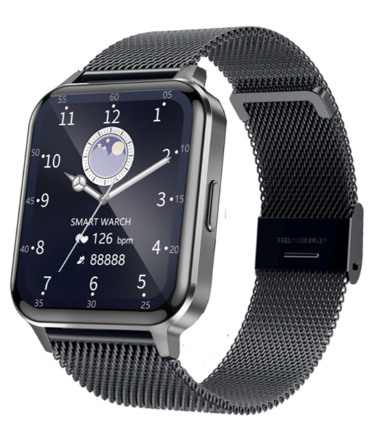 Orologio Smarty 2.0 Digitale Cinturino Acciaio Maglia Milano Nero _SW064F