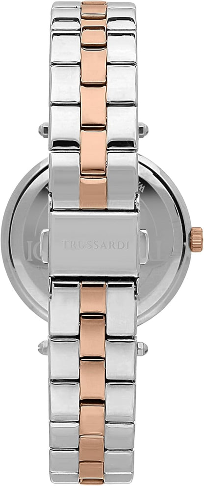 Orologio Trussardi Donna Acciaio Cinturino Bicolor Cristalli + Bracciale _R2453145507