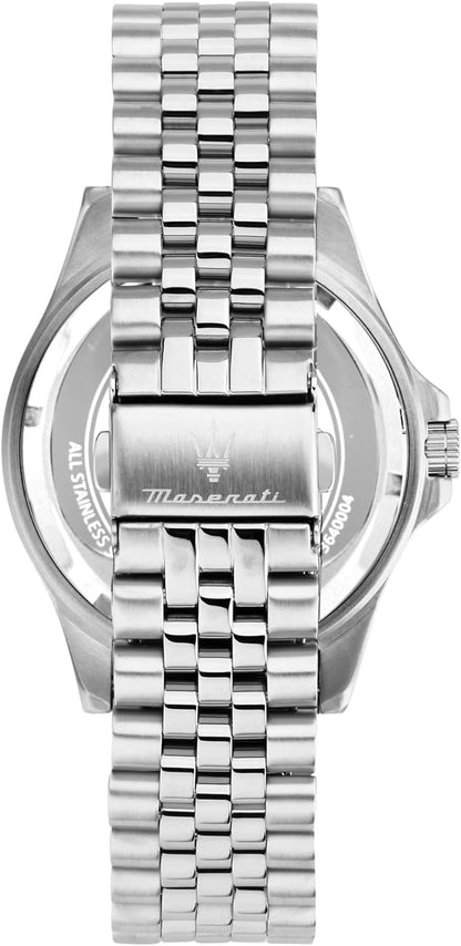 Maserati Herrenuhr, Stahl, graues Logo-Zifferblatt, _R8853140010 