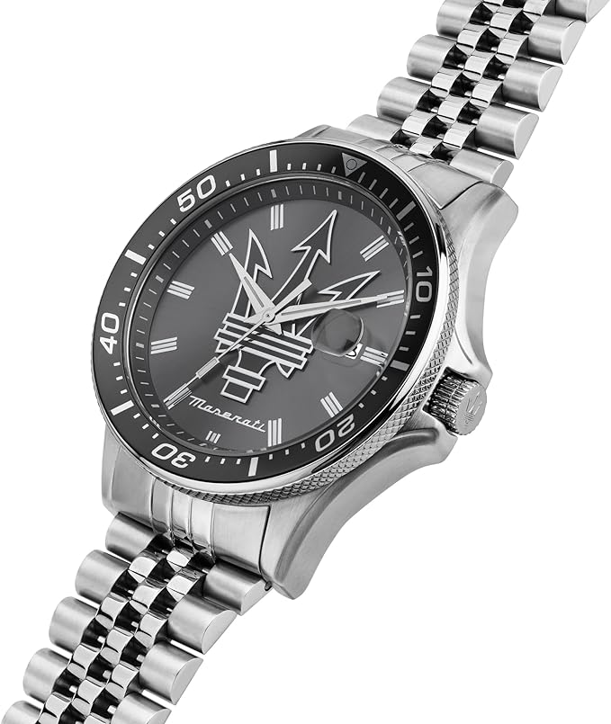 Maserati Herrenuhr, Stahl, graues Logo-Zifferblatt, _R8853140010 