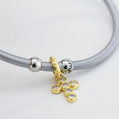 Boccadamo Damen-Armband aus versilberter Bronze mit Zirkonia-Pavé _KBR030 
