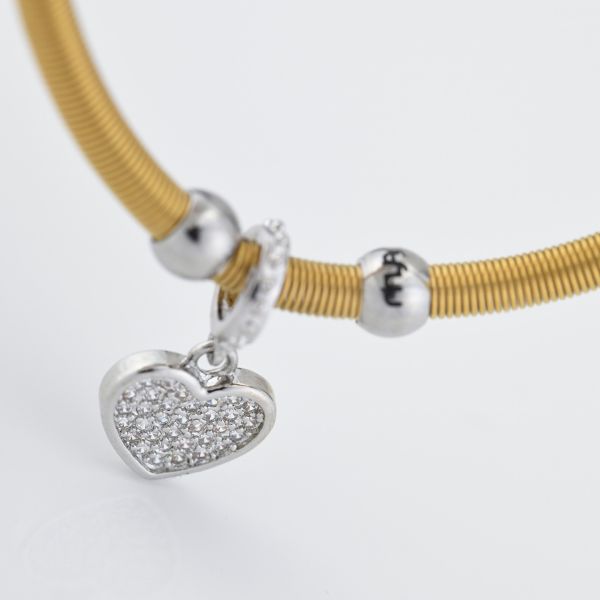 Boccadamo Damen-Armband aus versilberter Bronze mit Zirkonia-Pavé _KBR030 