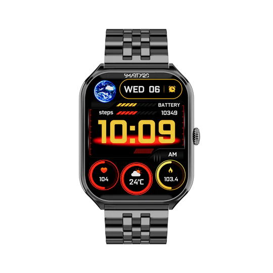 Smarty 2.0 Unisex-Digitaluhr mit weißem Silikonarmband _SW081B 