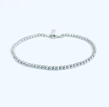 Bracciale Donna Oro Bianco 18 kt Sfaccettato _BR036