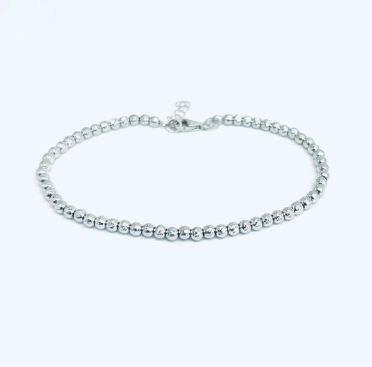 Bracciale Donna Oro Bianco 18 kt Sfaccettato _BR036