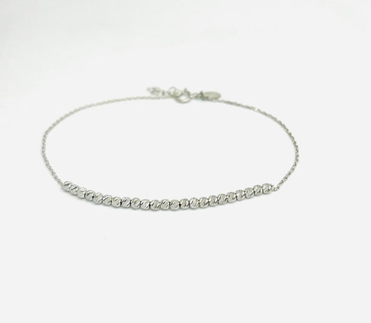 Bracciale Donna Oro Bianco 18 kt Sfaccettato _BR037