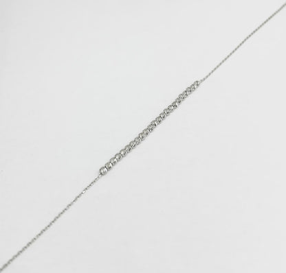 Bracciale Donna Oro Bianco 18 kt Sfaccettato _BR037