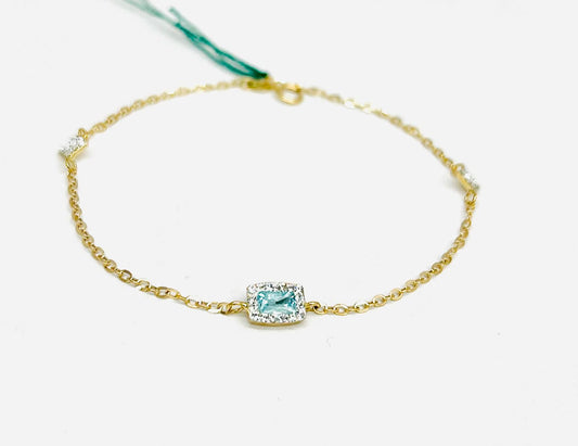 Bracciale Donna Oro Giallo 18 kt Zirconi _BR044