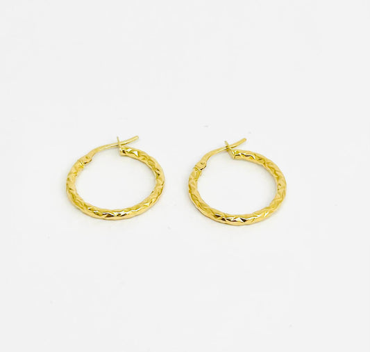 Orecchini Cerchio Donna Oro Giallo 18 kt _OR031